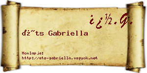 Áts Gabriella névjegykártya